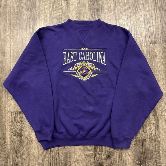 Cadre Athletic Other - Vintage East Carolina Pirates Embroidered Crewneck Sweatshirt College Sz M